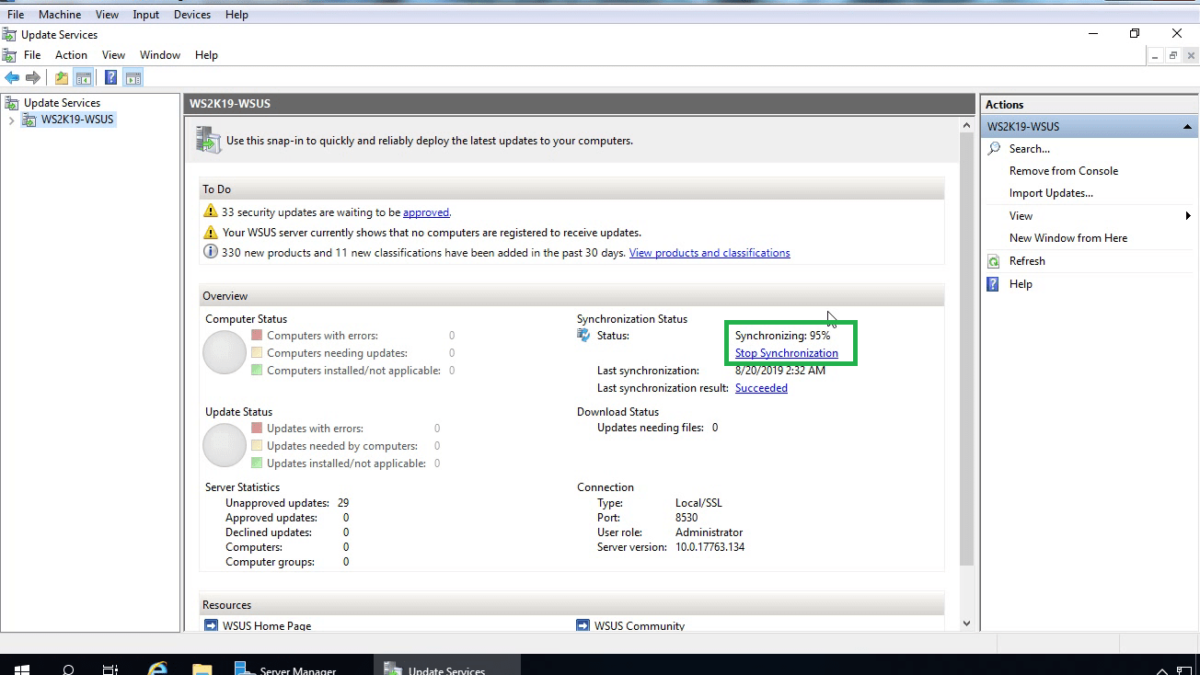 Configure client-side targeting in WSUS server 2019