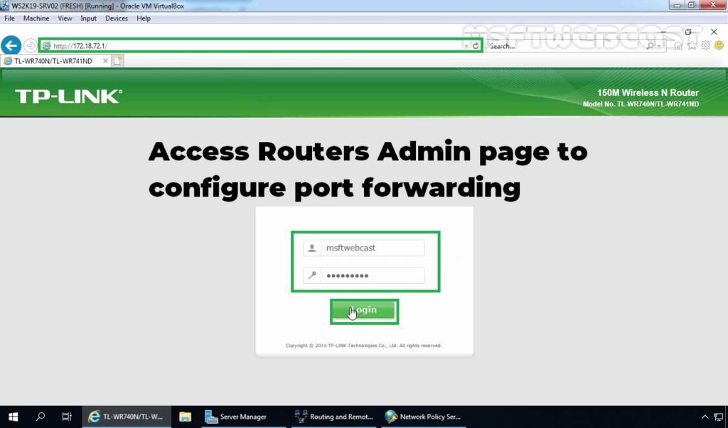 1. Access Router Management Console