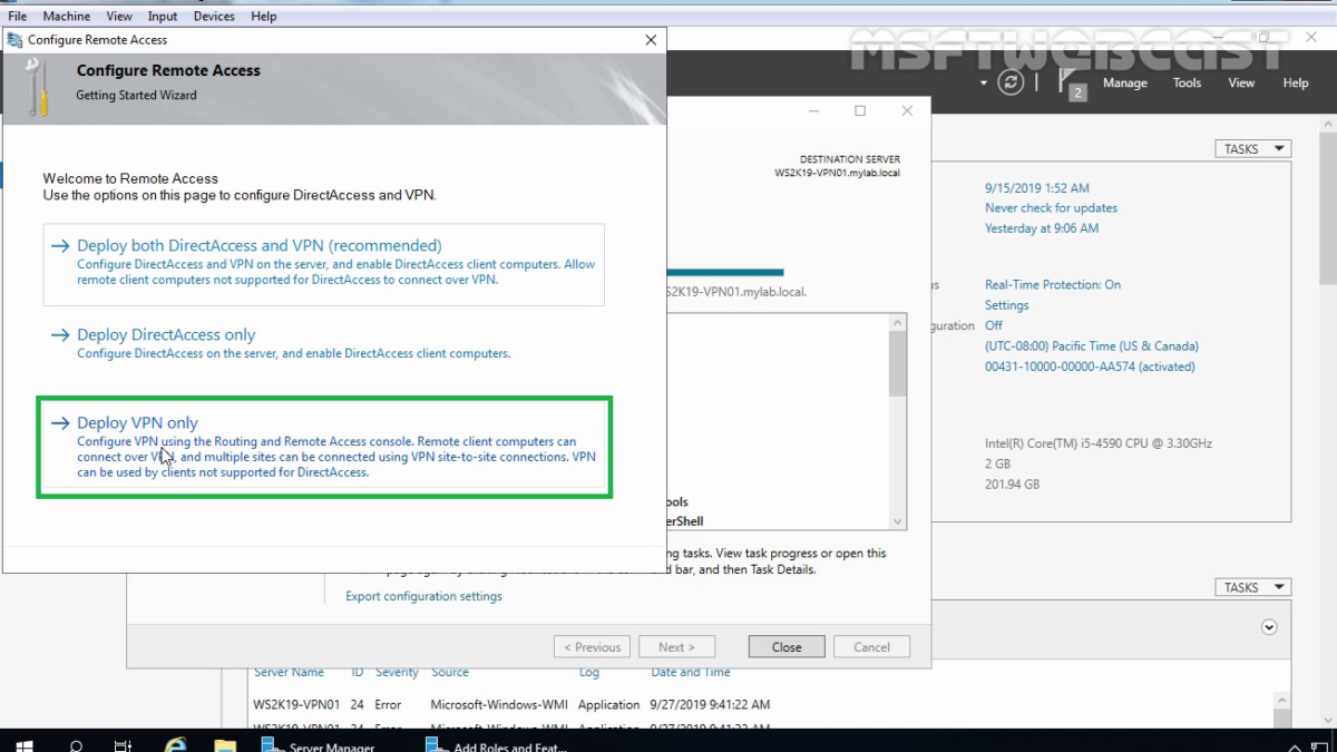 How to Install and Configure VPN in Windows Server 2019 Part-2