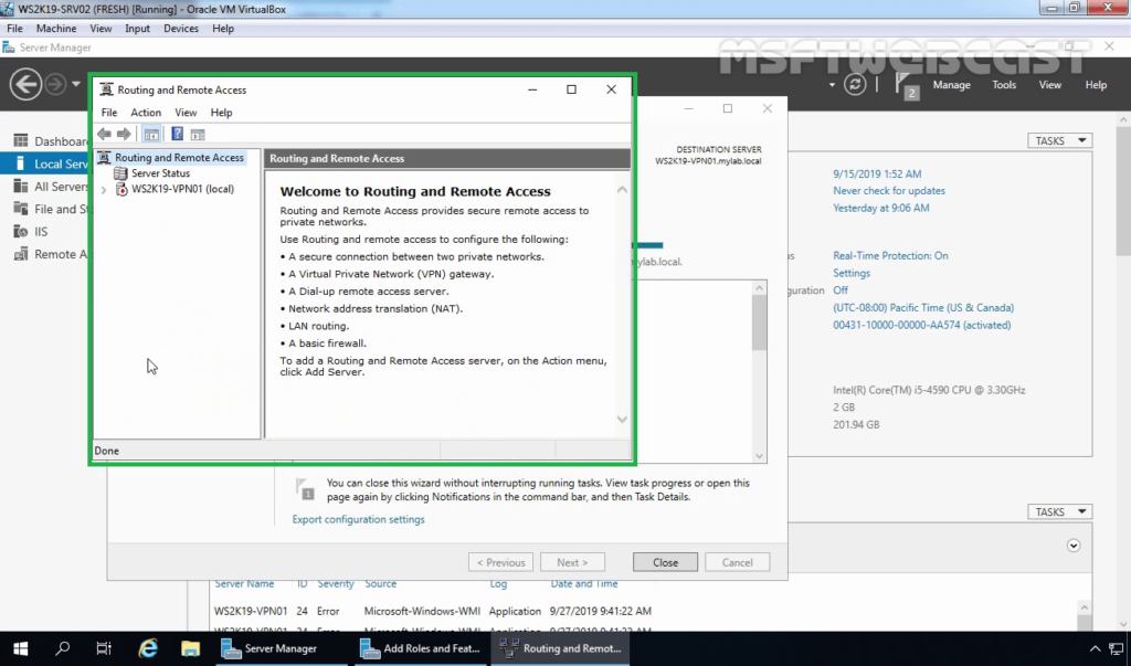 2. Open Routing and Remote Access Console