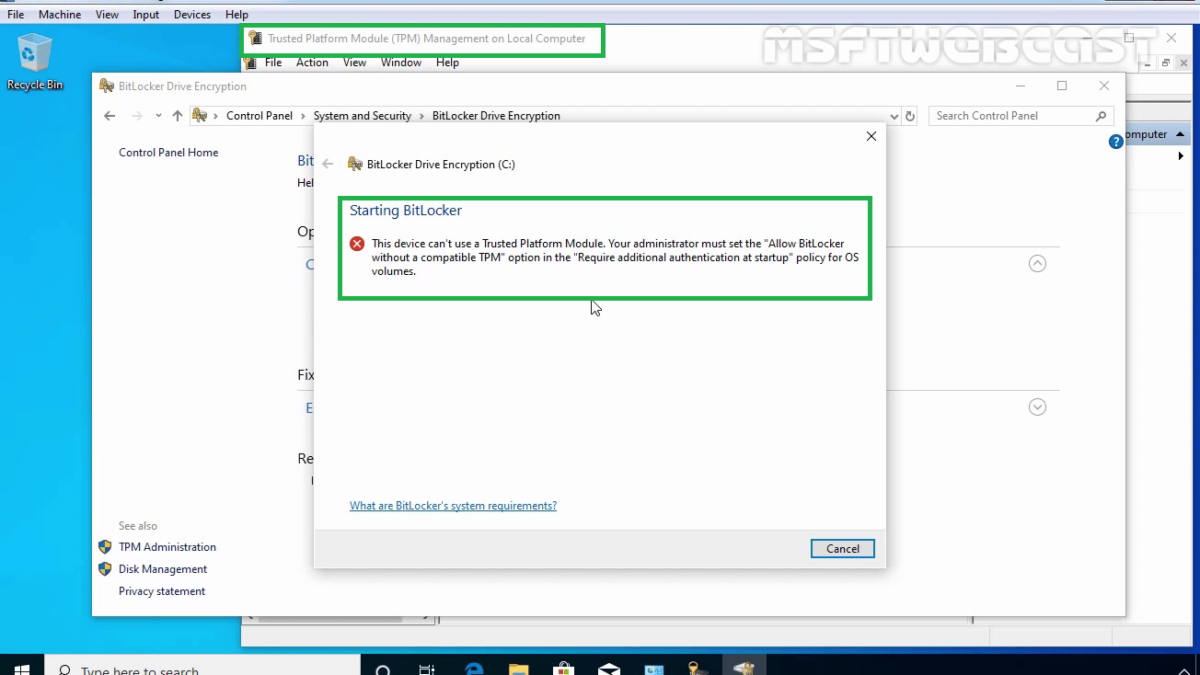 How to Use BitLocker Encryption Without a TPM in Windows 10
