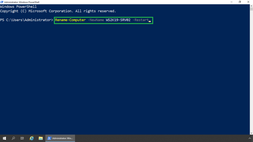14. type rename-computer cmdlet