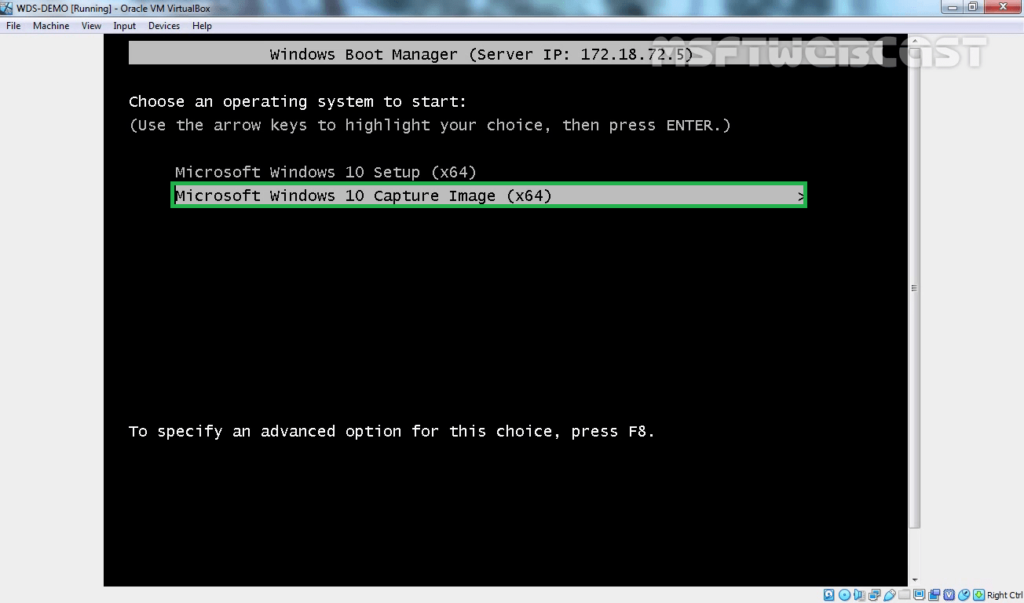 15. boot using capture image