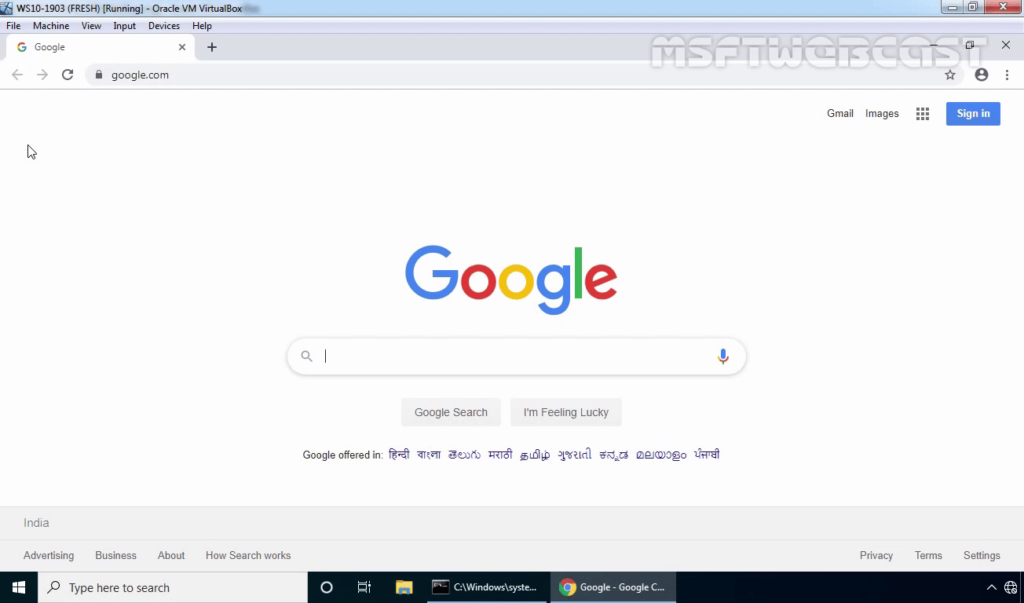 17. access www.google.com
