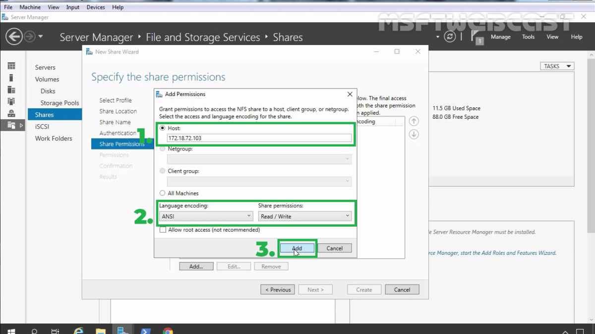 How to Configure NFS Share in Windows Server 2019
