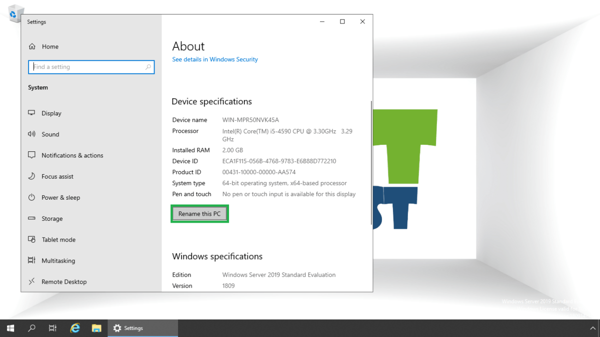 Different Ways to Rename Windows Server 2019