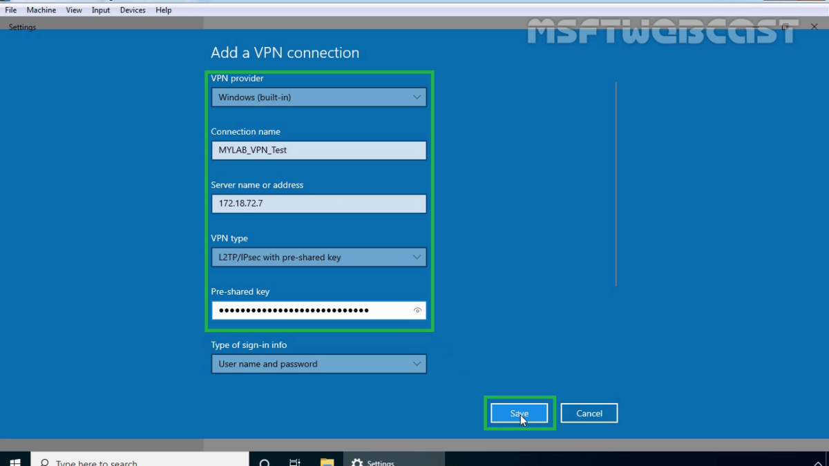 How to Setup L2TP/IPsec VPN on Windows Server 2019