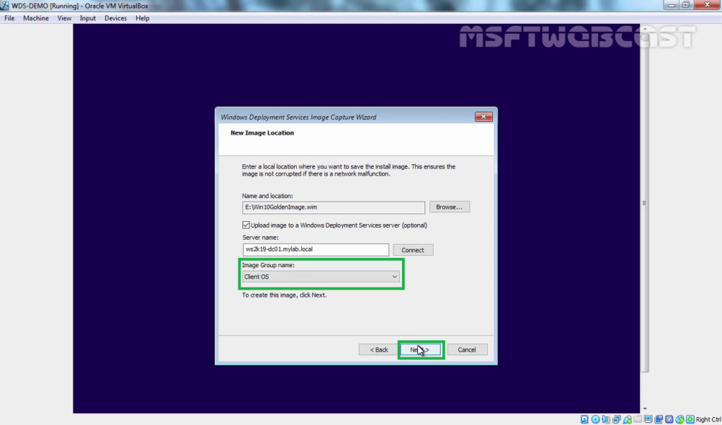 21. Click Next