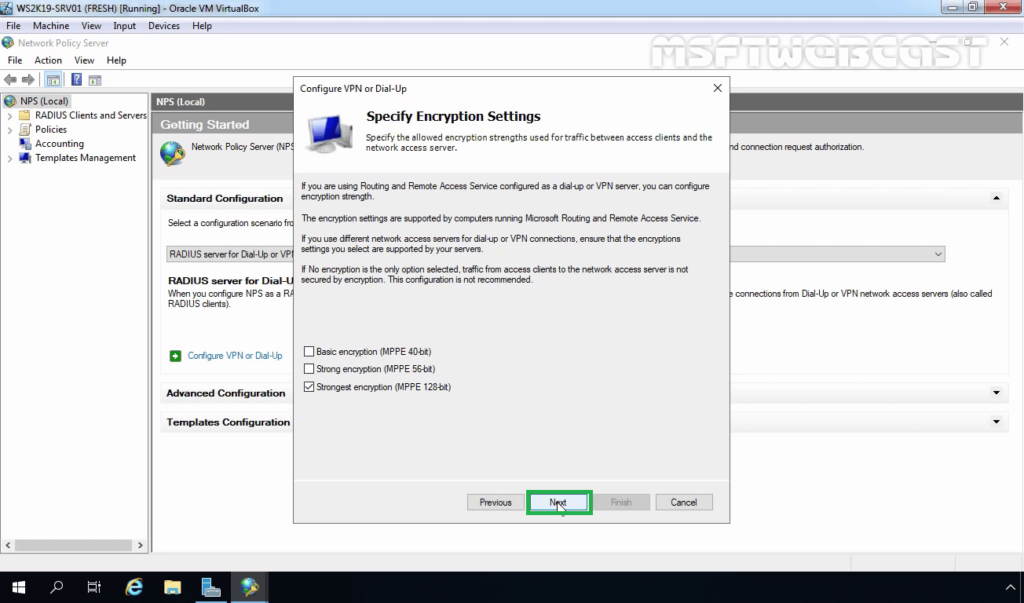23. select encryption mode