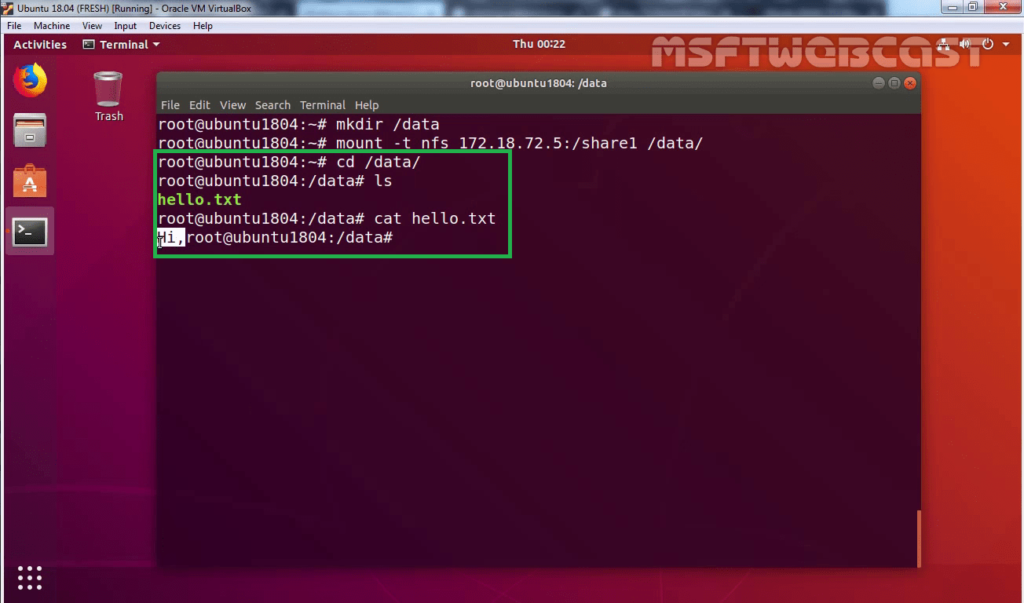 27. Verify the sample text file.