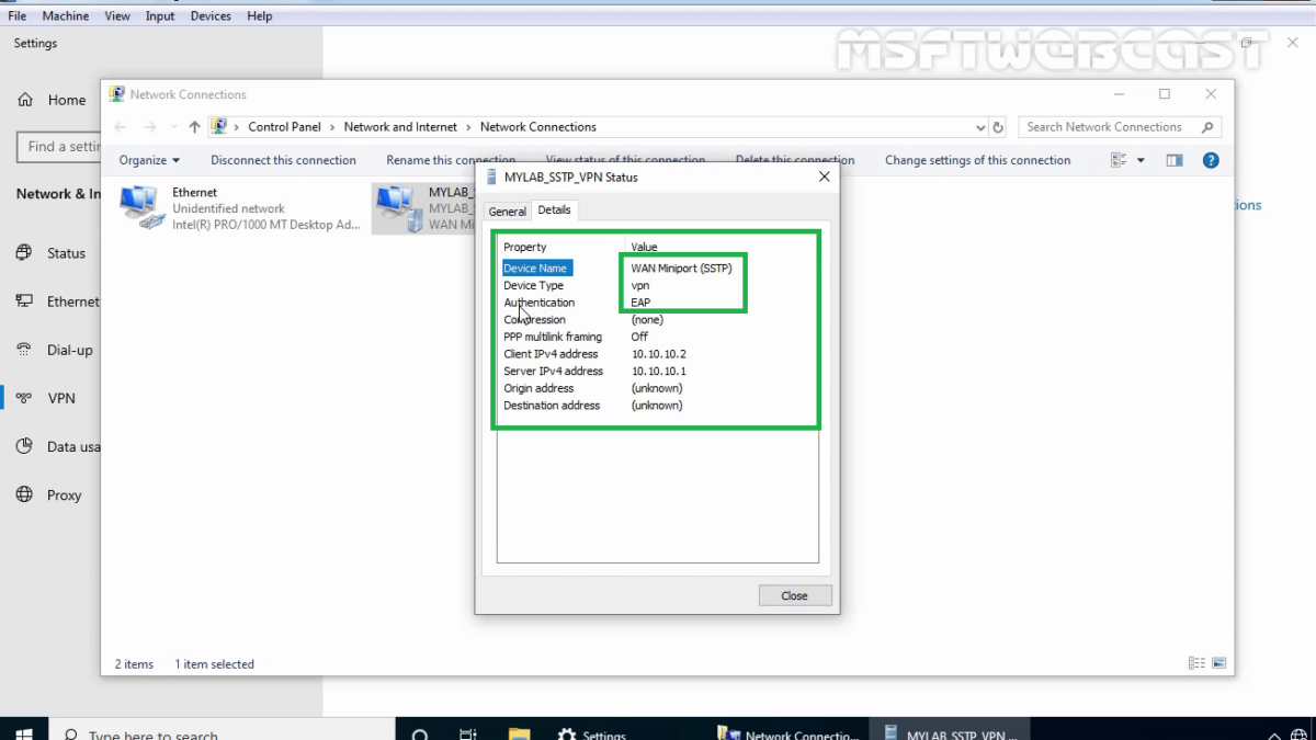 Configure SSTP VPN with Self-Signed Certificate on Windows Server 2019