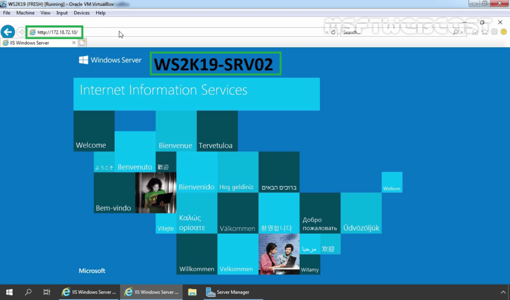 31. Access NLB Cluster Website again