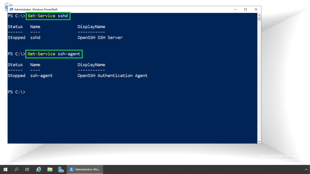 4. check ssh services status