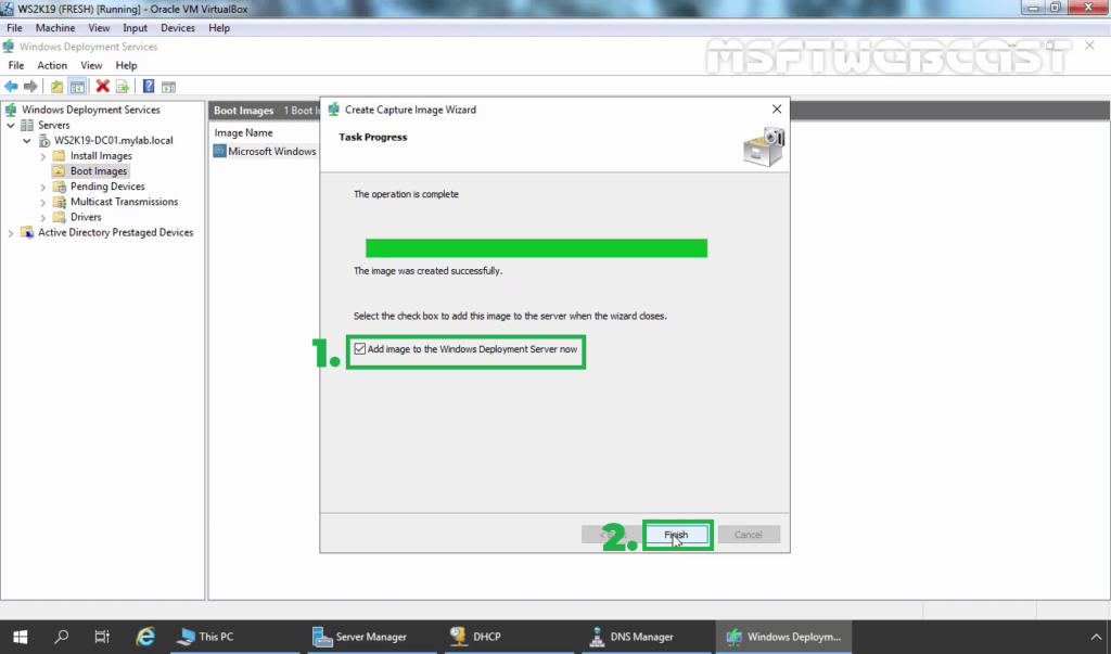 5. Select Add to Boot image checkbox