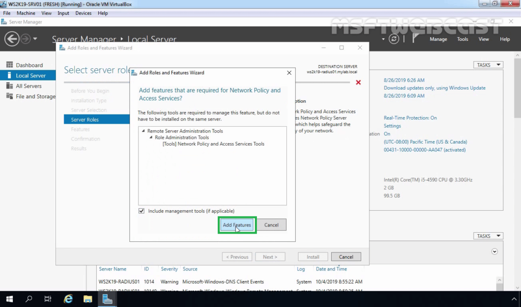 6. click on add feature