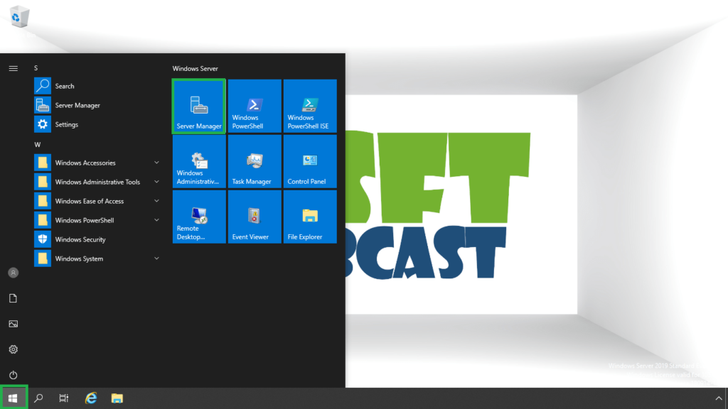 6. open server manager console