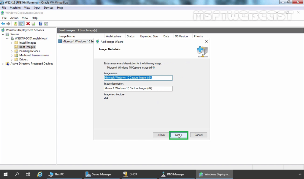 7. click next
