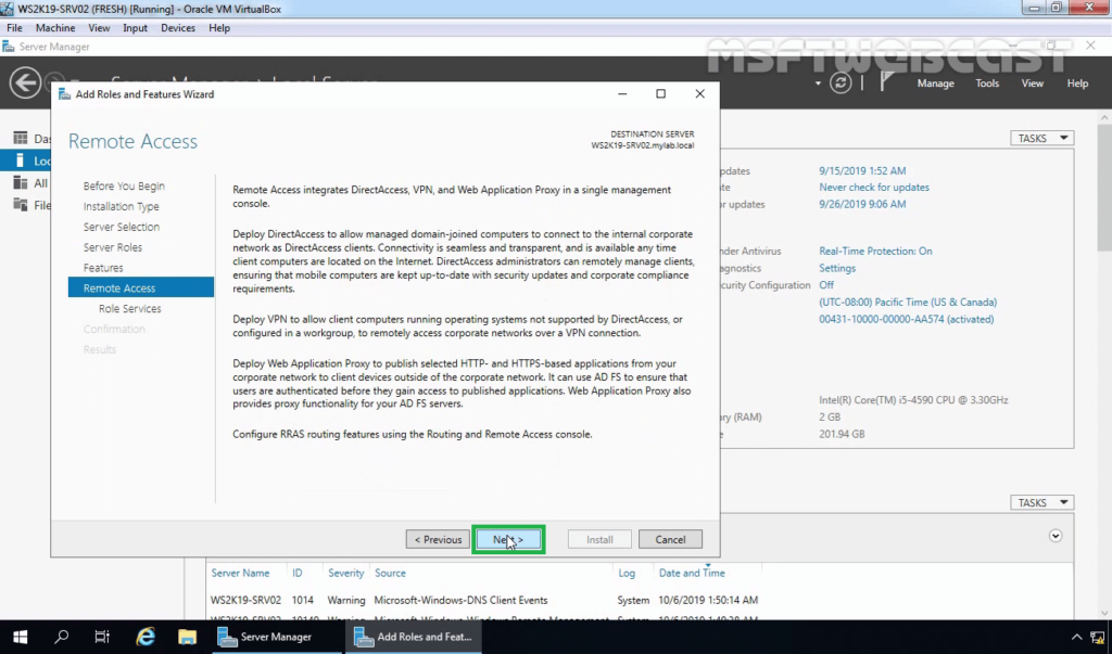 7. read brief information ras