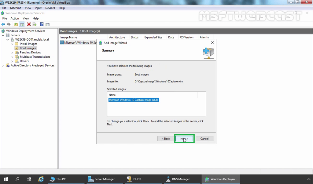8. click next