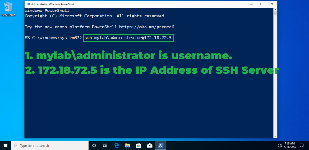 9. connect to server using ssh