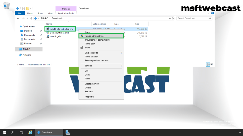 1. install dot net 4.8