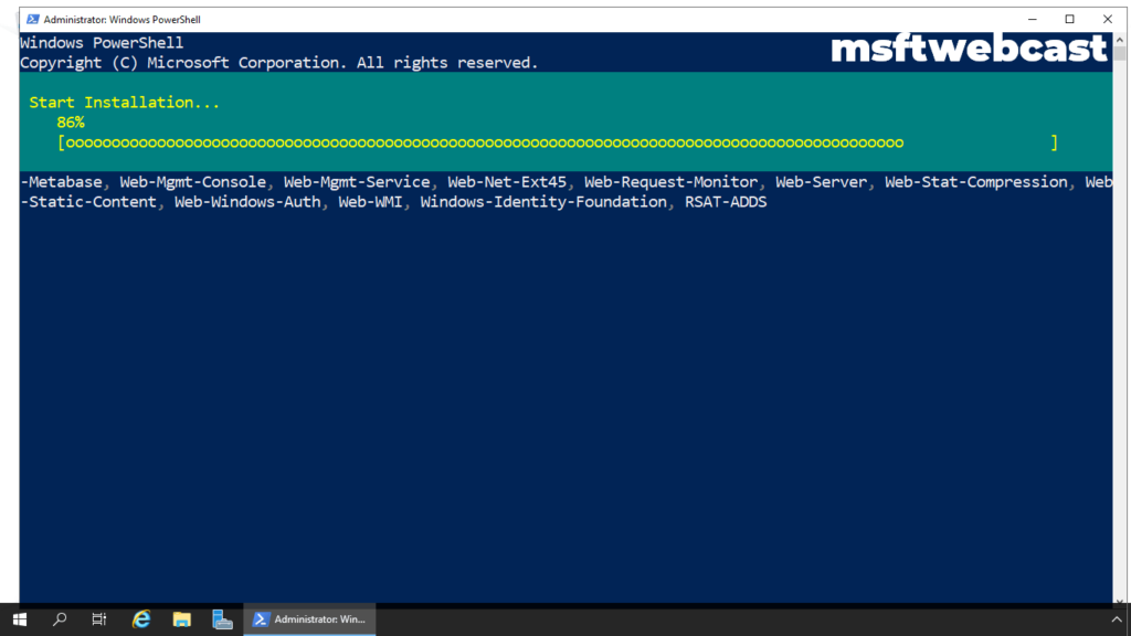 14. verify installation process