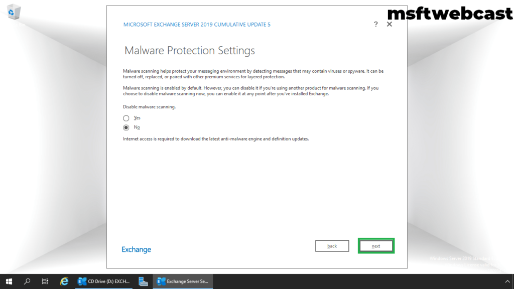 17. enable malware protection