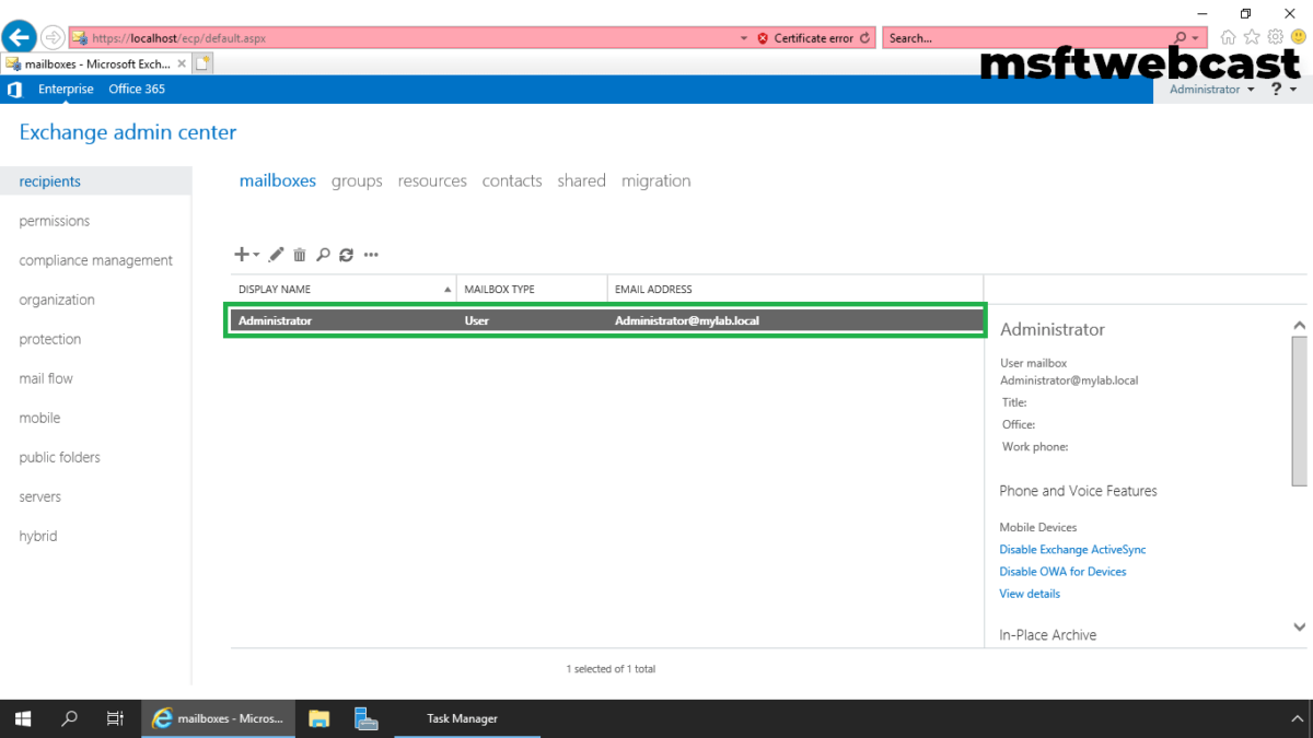 Step by Step Installation of Exchange 2019 on Windows Server 2019 Part-2