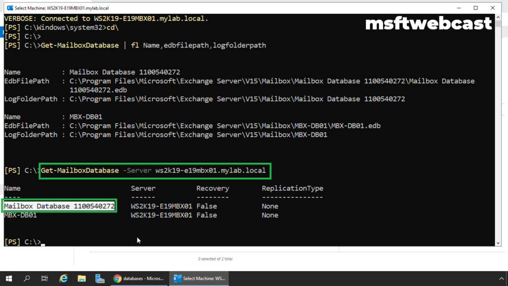 3. copy default database name