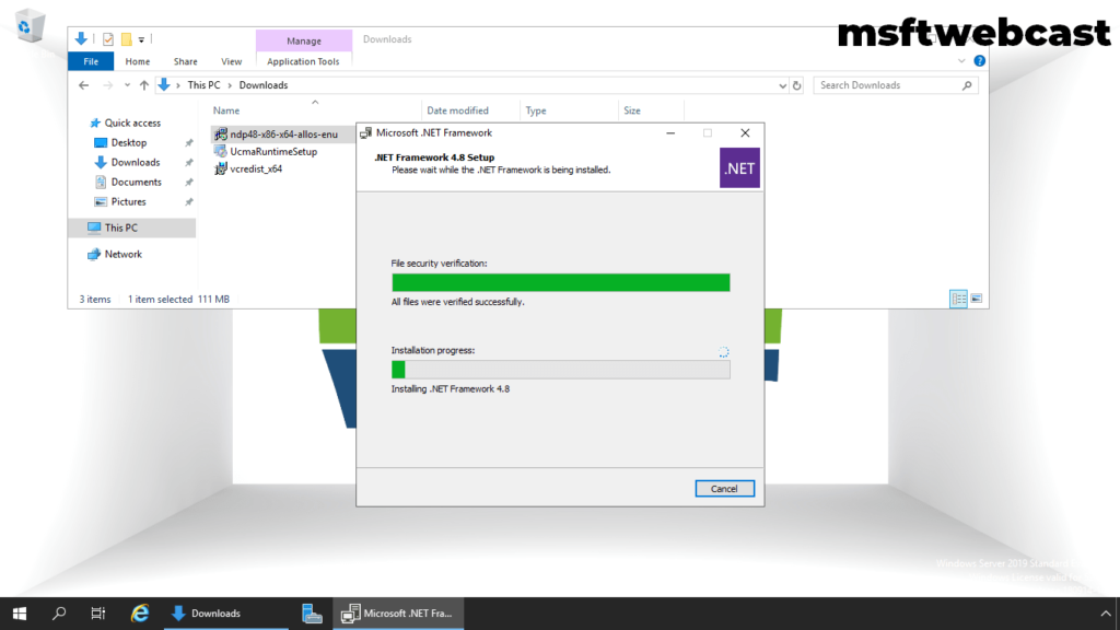 3. verify installation process