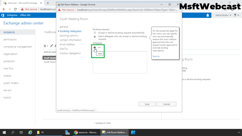 4. click on plus sign to add delegate