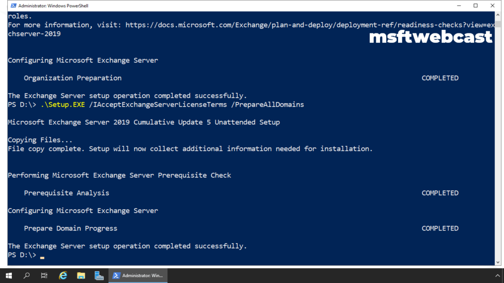 7. domain preparation completed