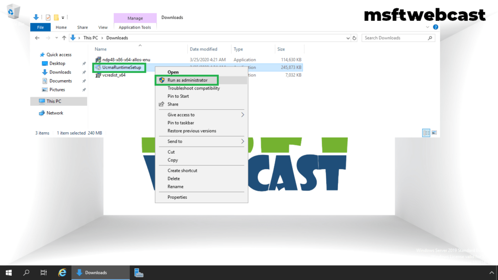 8. install ucma setup