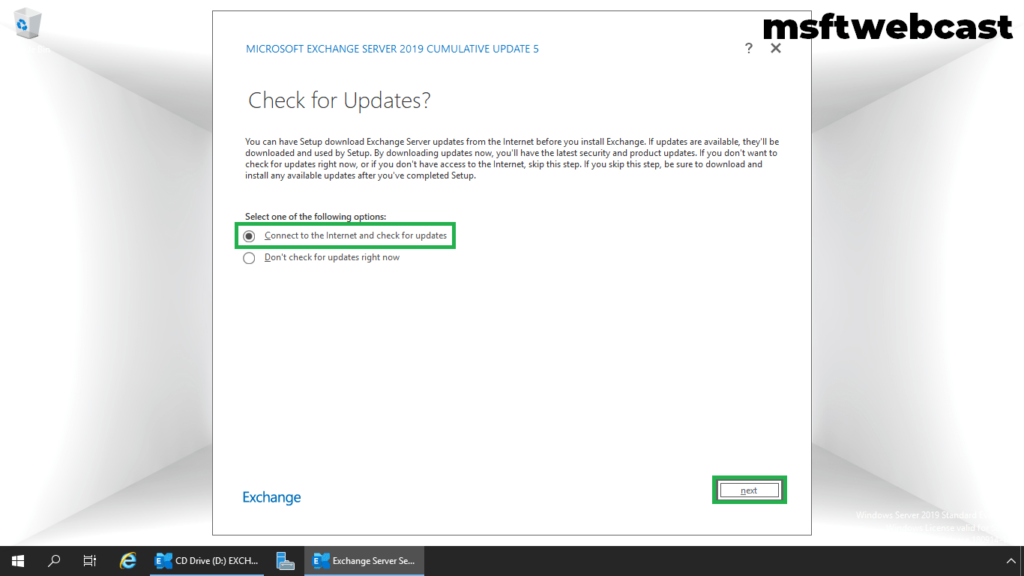 9. click next