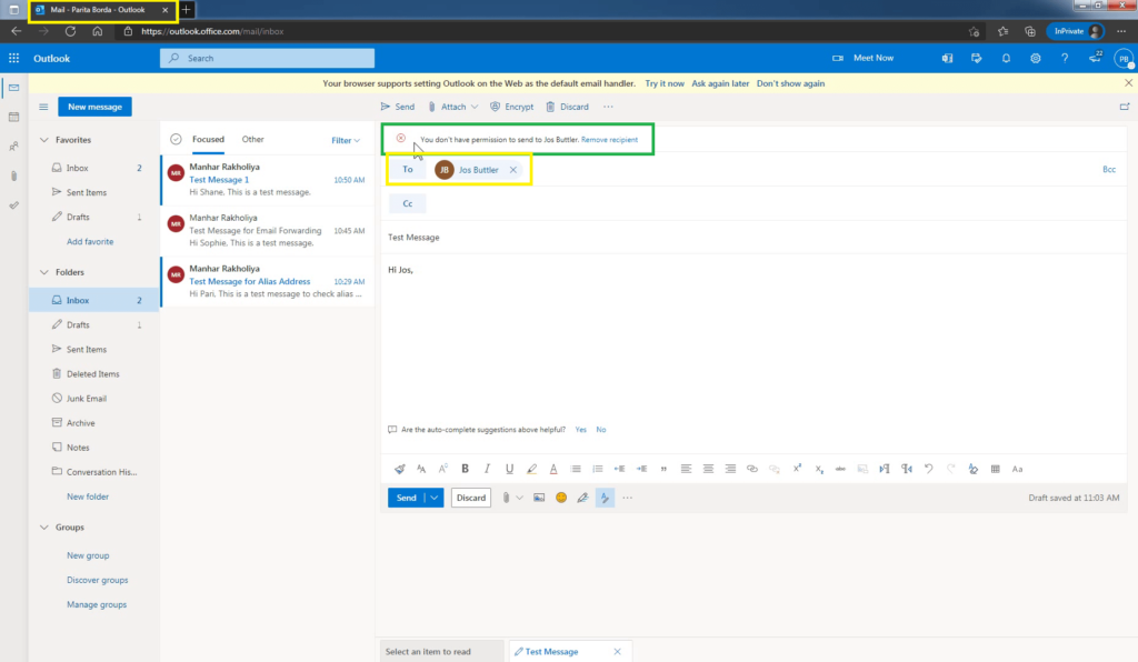 11_test_Configure_message_delivery_restrictions_for_a_mailbox_settings