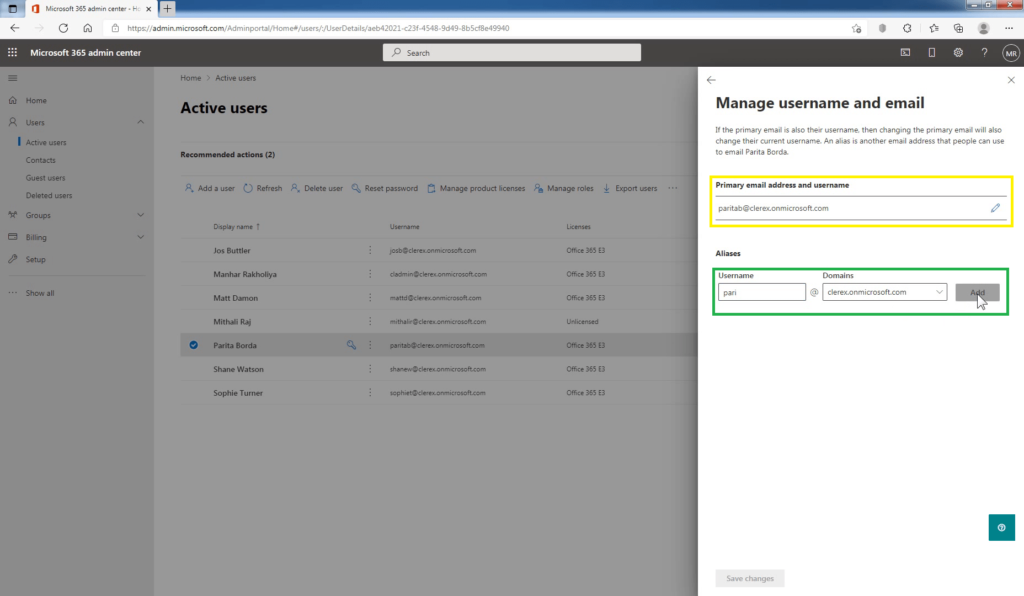 How to Create Email Aliases for Microsoft 365 User.