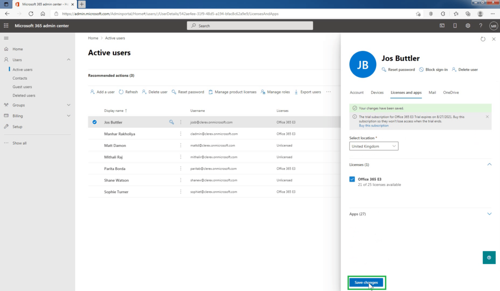 9_save_changes_to_assign_license_to_Microsoft_365_user_account
