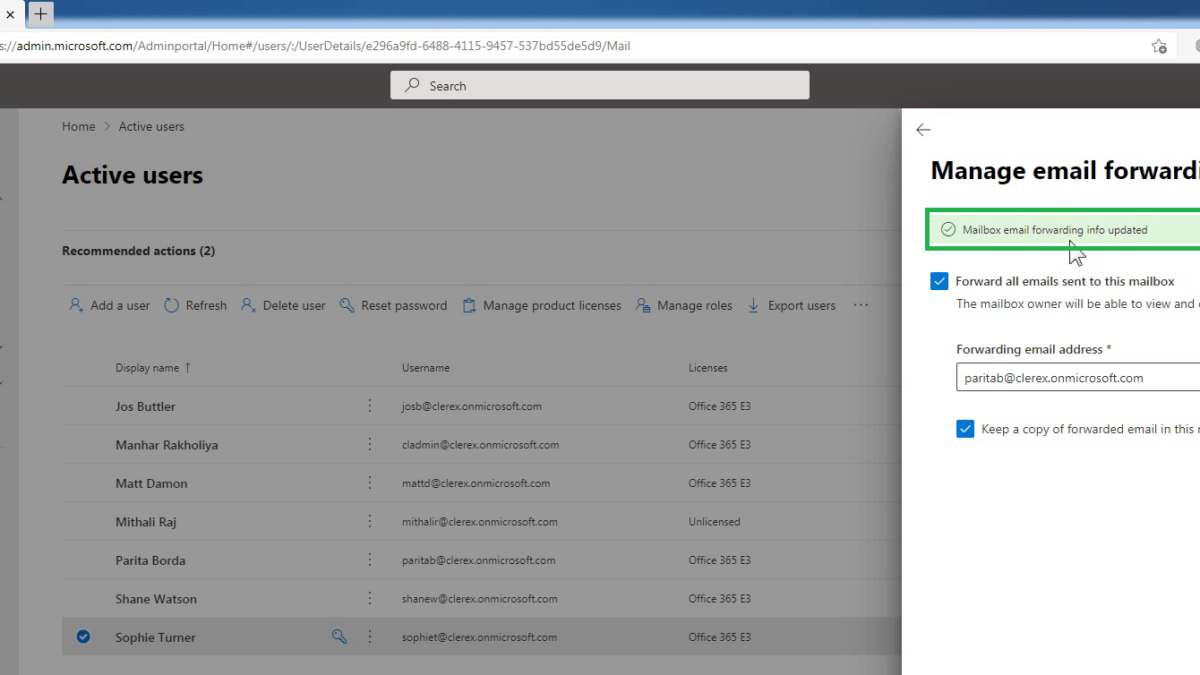 Configure Email Forwarding in Microsoft 365