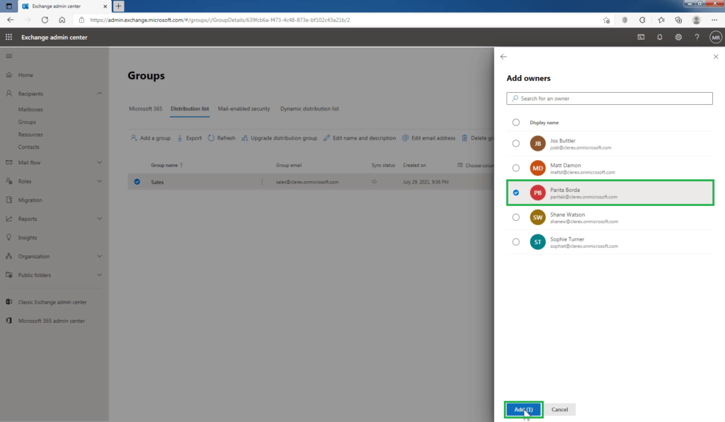 16_add_owners_to_Distribution_Group_in_Exchange_Online