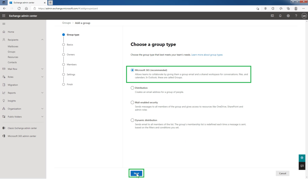 4_select_microsoft_365_group_type